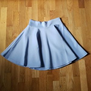 light blue skater skirt